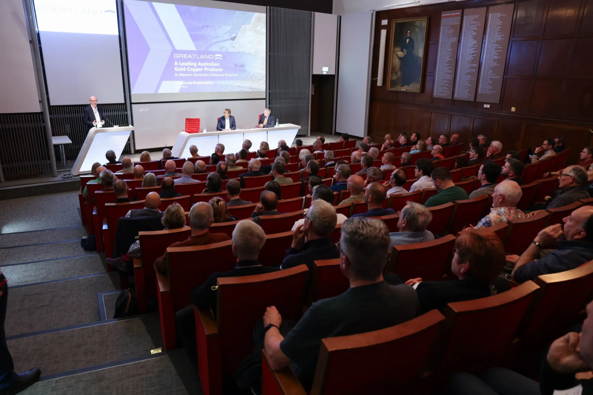 Investor-facing event production and media content for a gold and copper exploration company.