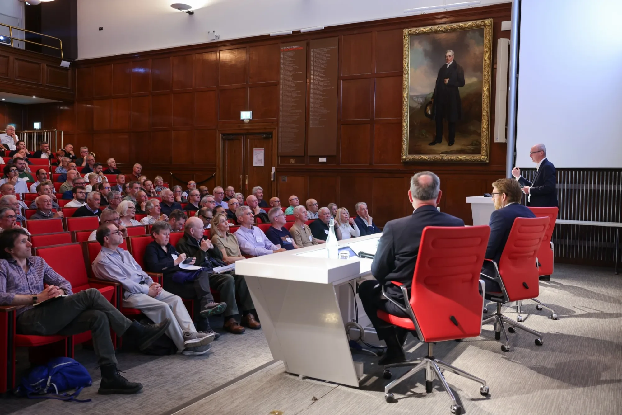 Greatland Resources town hall — wide view of the room
