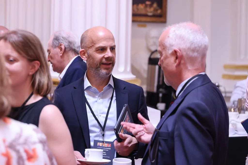 Event production and on-the-day delivery for a leadership gathering on UK growth markets.